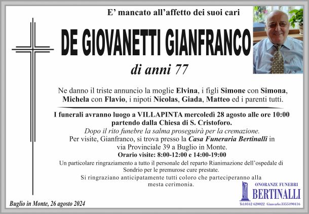 De Giovanetti Gianfranco