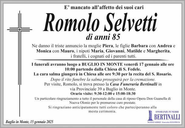 Selvetti Romolo